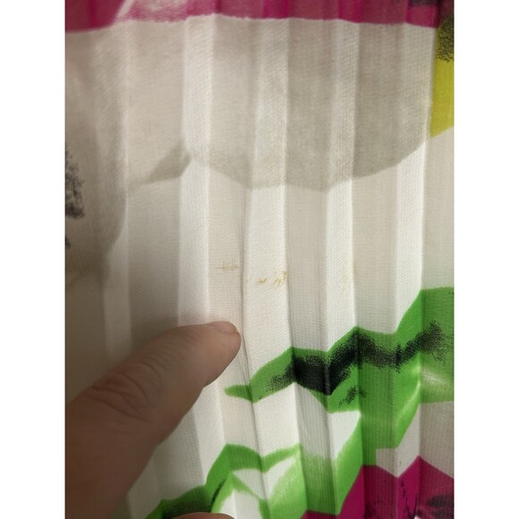 ELIZA J Floral Print Watercolor Plisse Pleated  Maxi Plus 24W Fairy Whimsical - Picture 8 of 9